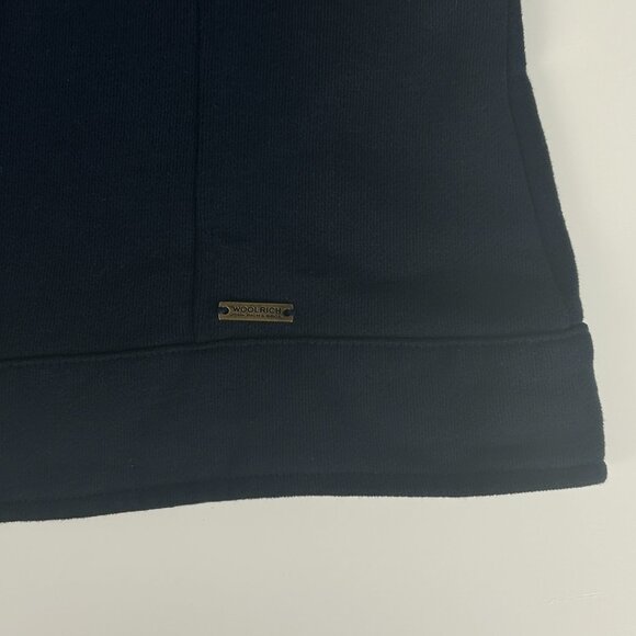 Vintage Woolrich Blazer Womens S Cotton Silk Y2K Jacket Blue Contrast Plaid Trim - Picture 5 of 13